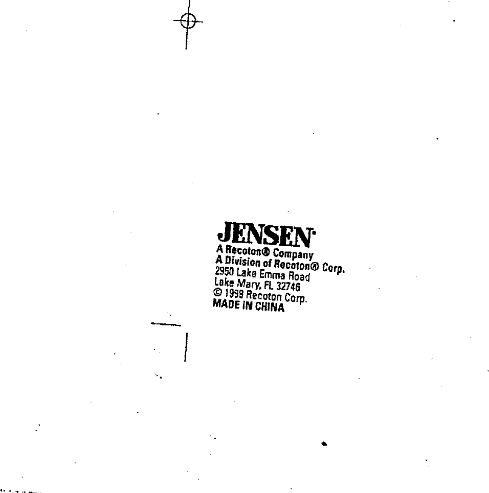 Jensen Jw160t Manual